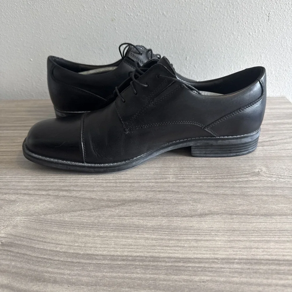 Bostonian Wenham Men's Cap Oxford Black Dress Shoes Sz 13